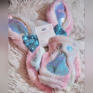 Claire's Pink and Blue Sequin Bunny Ears